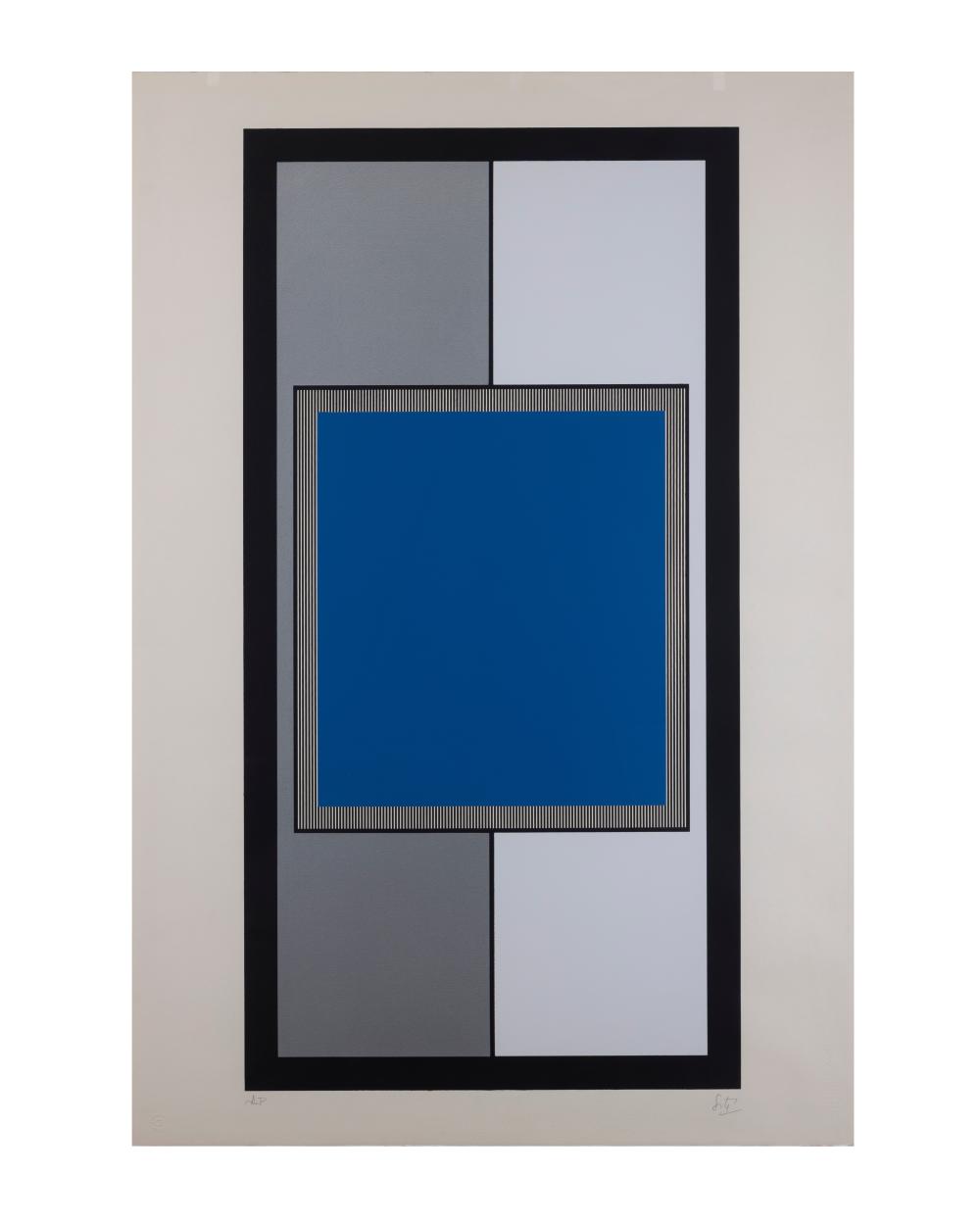 Jesus Rafael Soto (1923-2005) S/T, sf. Obra gráfica Medidas: 113 x 77 cm Ed. P/A comparable sale