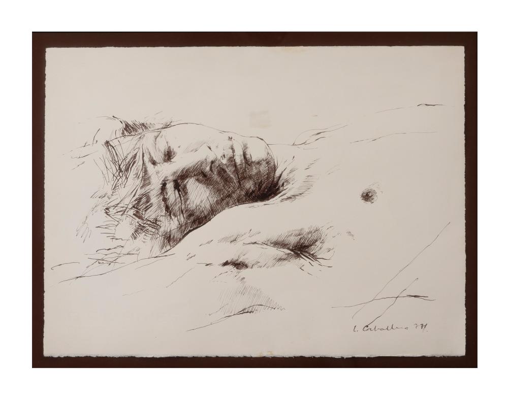 Luis Caballero (1943-1995) S/T, 1977 Tinta sobre papel Medidas: 27 x 38 cm comparable sale