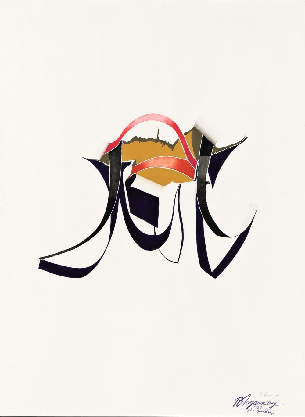 Burhan Dogançay comparable auction result: burhan dogan ay 1929 2013 turkish american untitled
