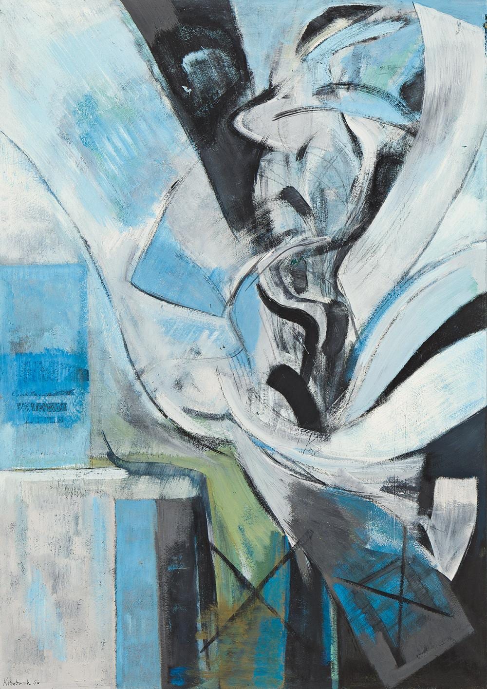 William Kienbusch comparable auction result: william kienbusch 1914 1980 american tree out of ruins hurricane island