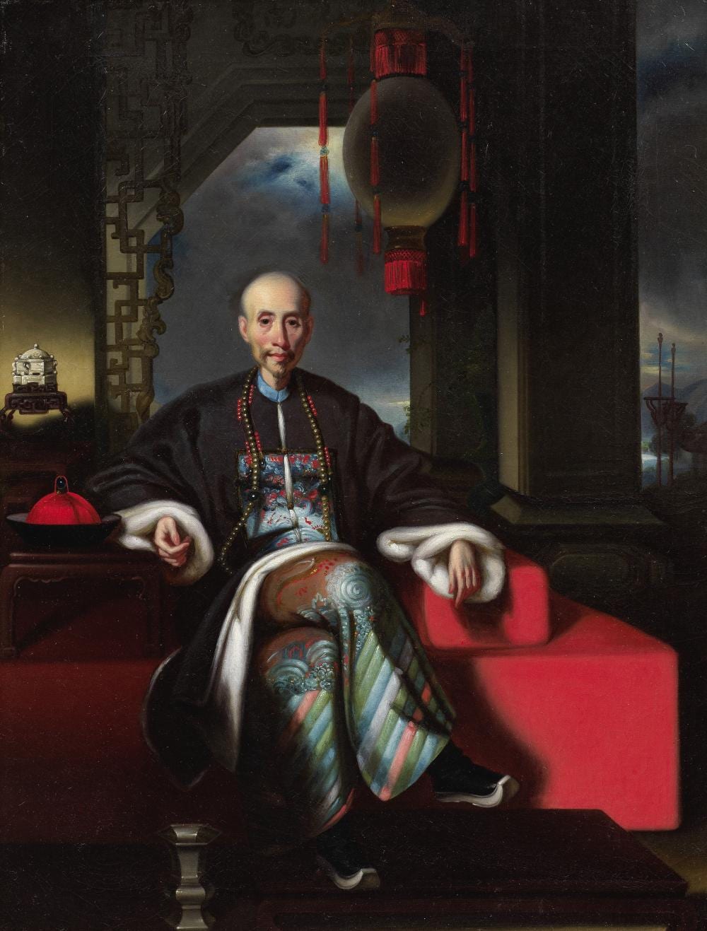 lamqua active 1825 1860 portrait of the hong merchant houqua circa 1850 · Bonhams · 2024-11-07 Lamqua comparable auction result: lamqua active 1825 1860 portrait of the hong merchant houqua circa 1850