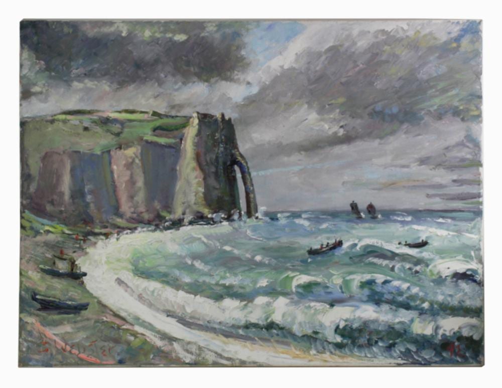 Stokely Webster comparable auction result: stokely webster the cliffs at etretat france