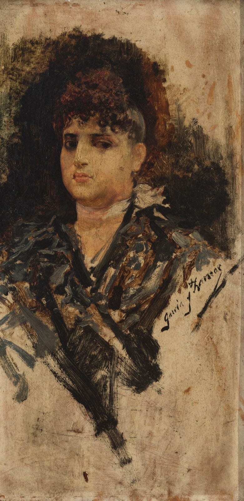 jos garc a ramos seville 1852 1912 portrait of a lady oil on panel signed in the lower right corner · Setdart Auction House · 2024-11-12 José García Ramos comparable auction result: jos garc a ramos seville 1852 1912 portrait of a lady oil on panel signed in the lower right corner