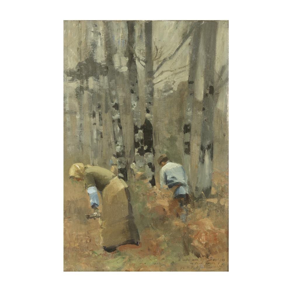 Alfred (1853) Smith comparable auction result: alfred smith french 1854 1932 ramassage du bois