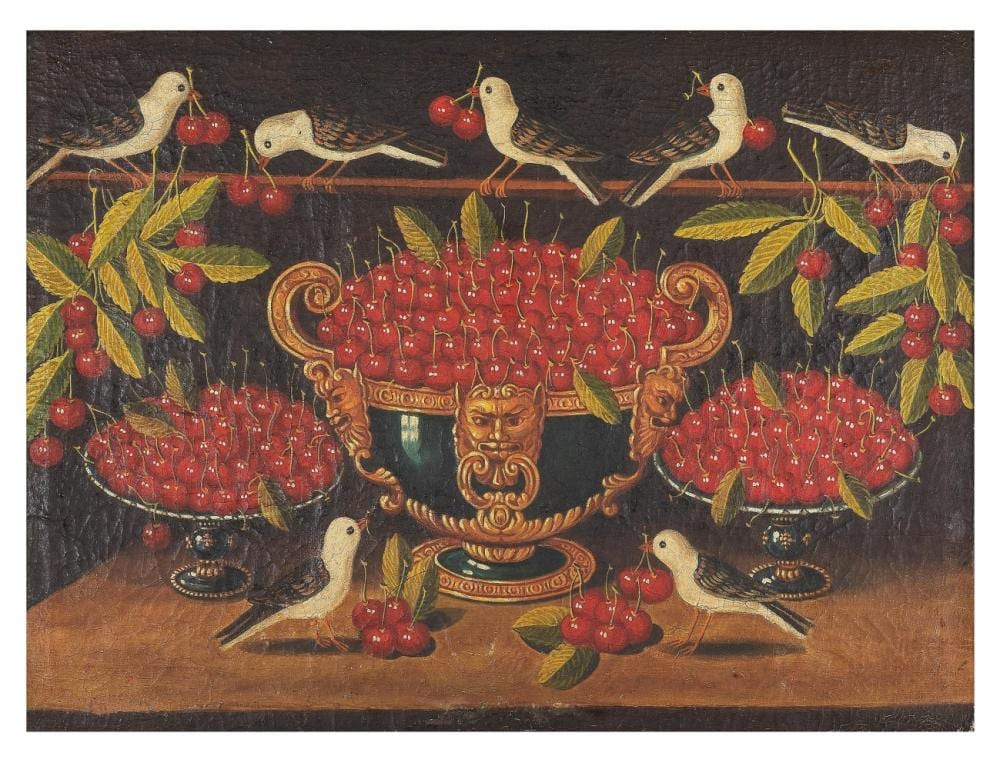 Miquel Canals comparable auction result: miguel canals espagnol 1925 1995 nature morte aux cerises