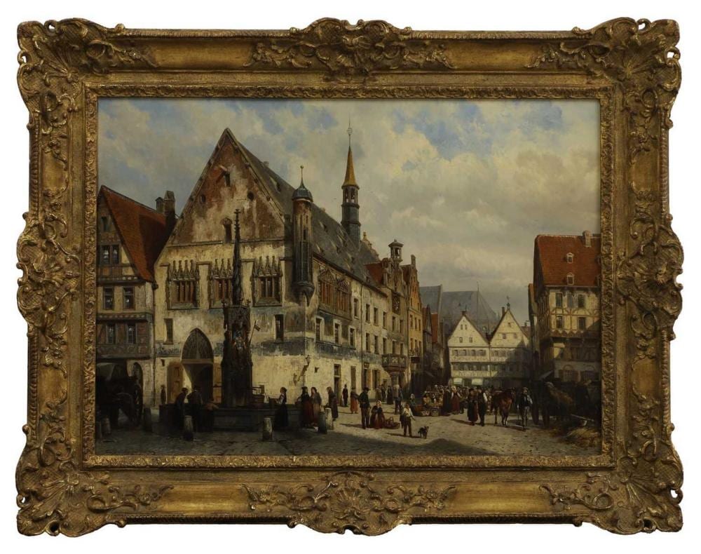 Cornelis Springer (Dutch, 1817-1891) sold by Sworders, lot 53 — auction record photograph