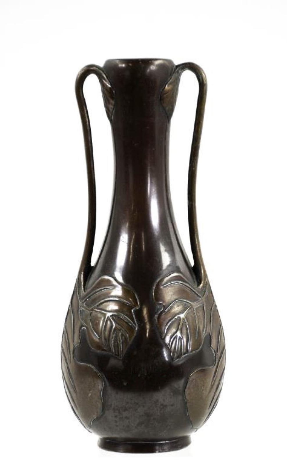 Signed Japanese Meiji Art Nouveau Bronze Vase sold by Ivy Auctions, lot 106 — auction record photograph