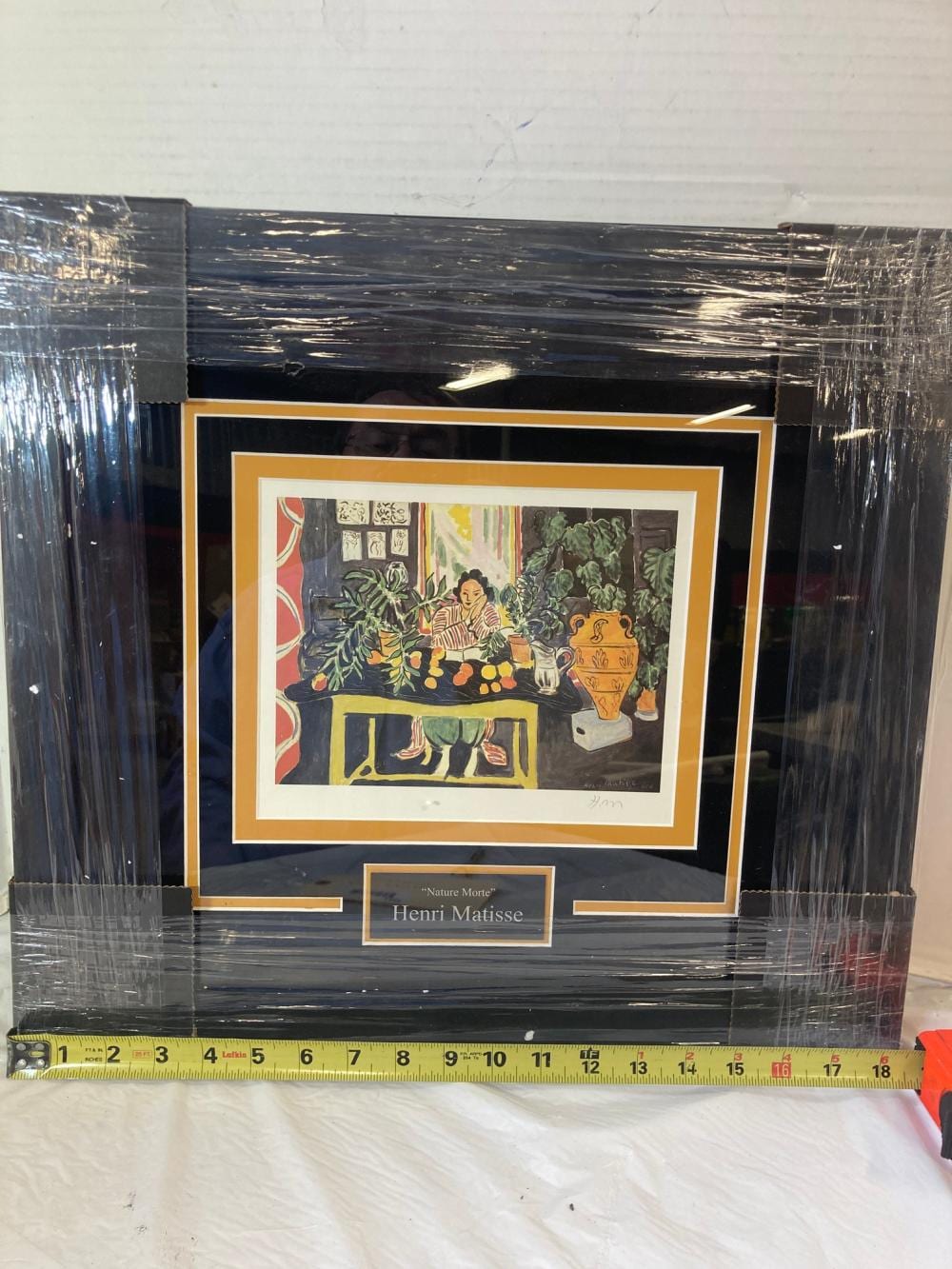 Henri Matisse "Nature Morte" Signed Lithograph Photo Frame sold by Joe R. Pyle Complete Auction & Realty LLC, lot 1348 — auction record photograph