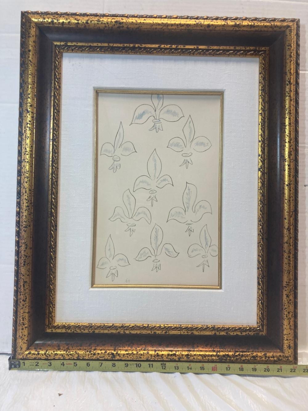 Henri Matisse: Fleur-De-Lys:Variation 24 Lithograph 16 x 10 1/4 sold by Joe R. Pyle Complete Auction & Realty LLC, lot 1405 — auction record photograph