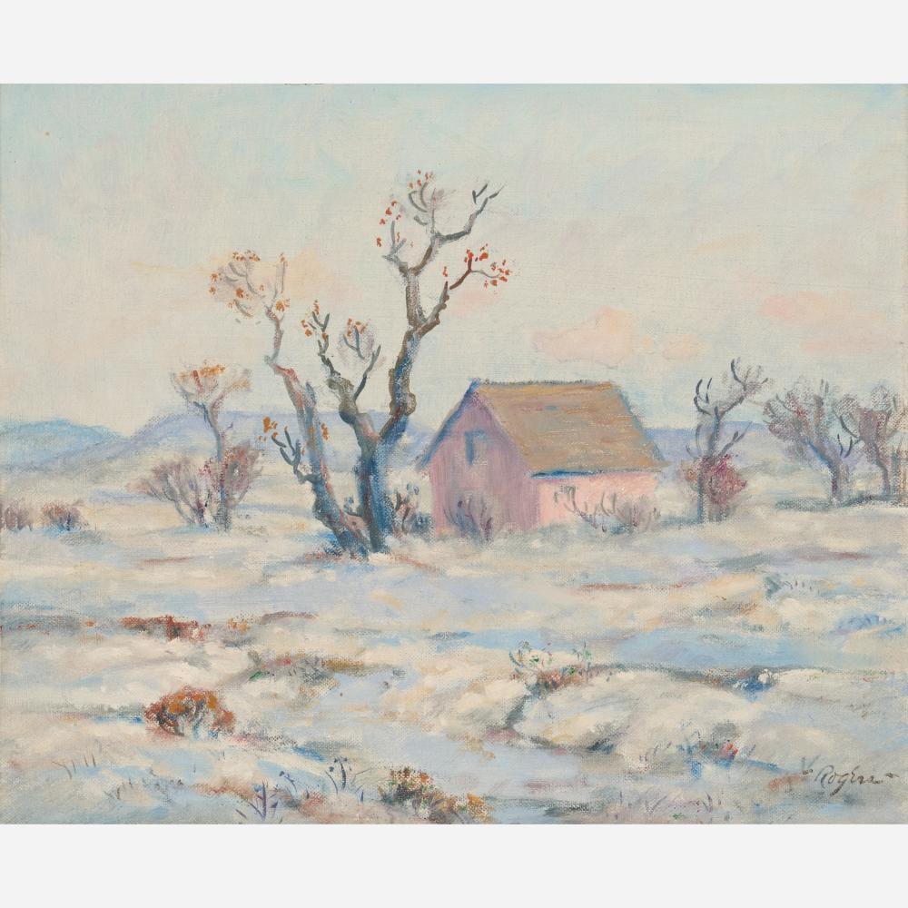 Charles B. Rogers comparable auction result: charles b rogers first of january oil on canvas