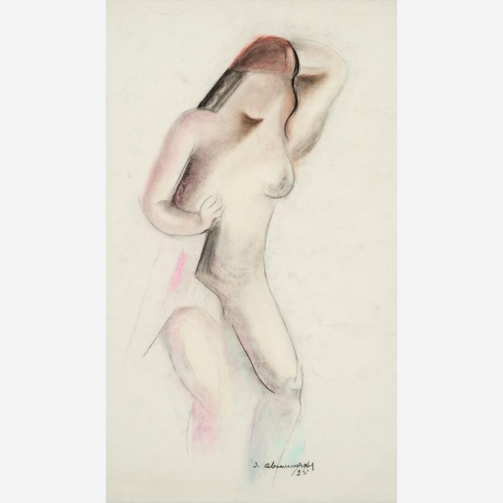 Israel Abramofsky comparable auction result: israel abramofsky 1888 1975 nude drawing 1925