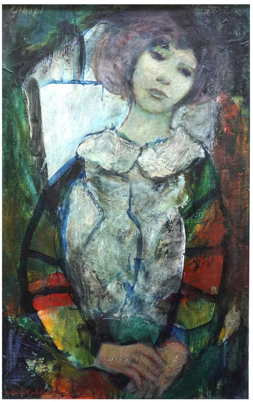 Arie Wachenhauser comparable auction result: arie wachenhauser israeli polish 1917 1998