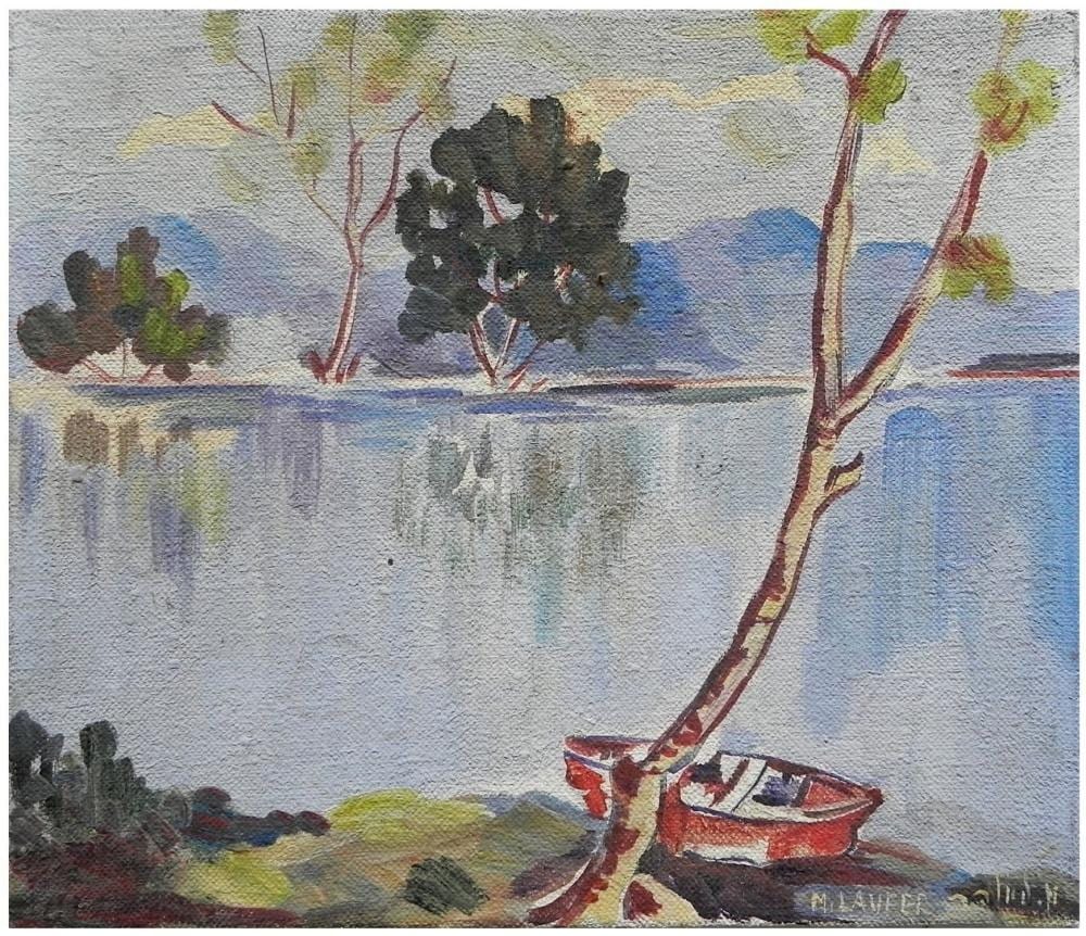 Milia Laufer comparable auction result: milia laufer israeli romanian 1923 2008