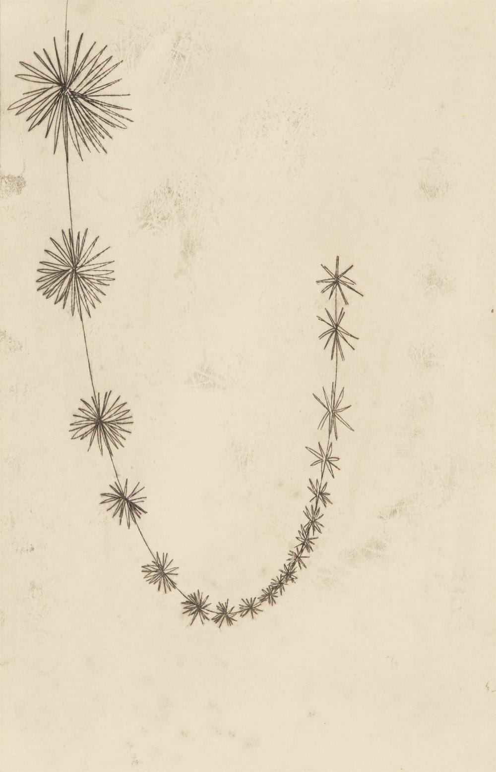 SIDNEY NOLAN (1917-1992) Ku-ring-gai Chase Botanical Study (1948) transfer drawing on paper 35.5 x 23cm (sheet) sold by Leonard Joel, lot 64 — auction record photograph