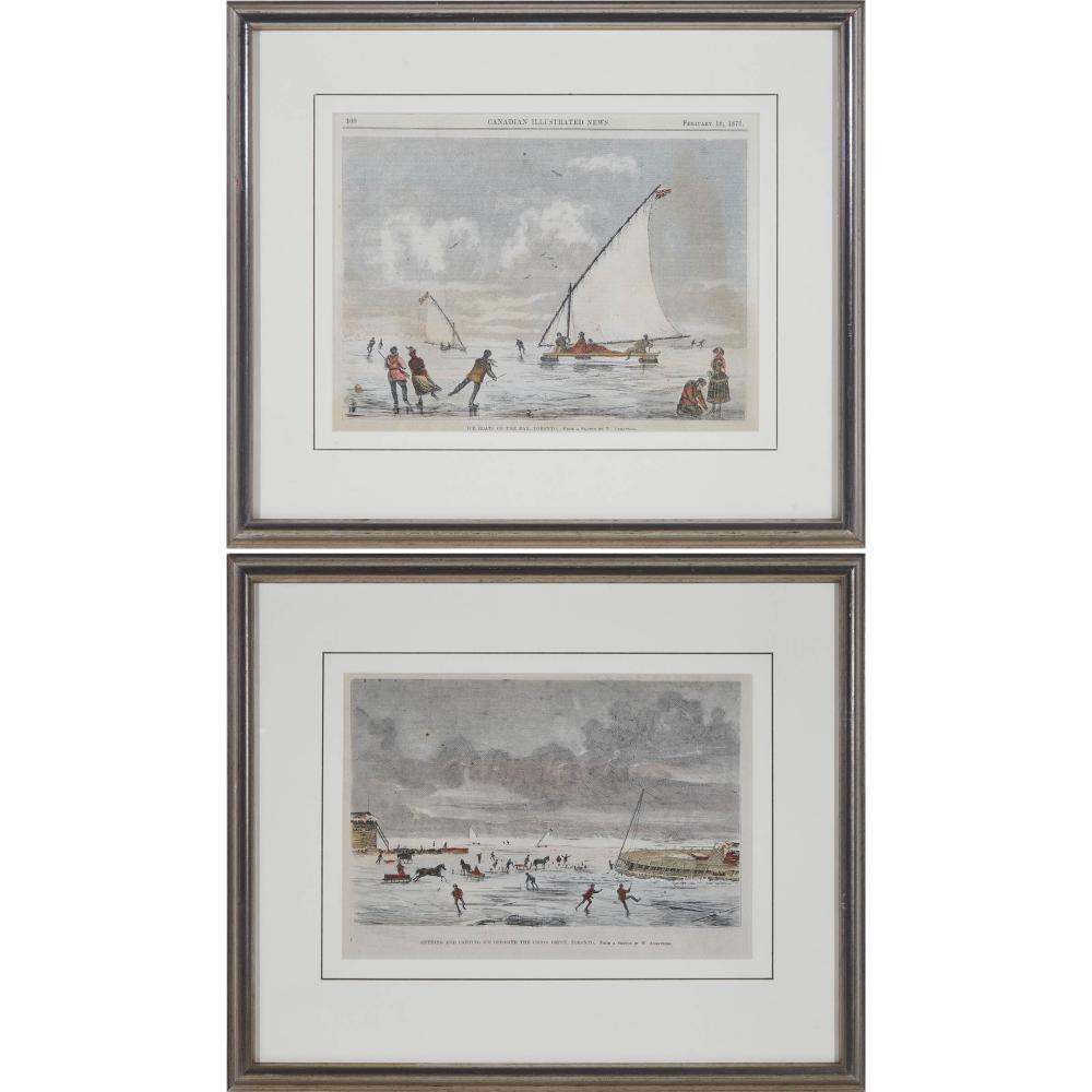 William (1822) Armstrong comparable auction result: william armstrong 1822 1914 two views of winter recreation on toronto bay
