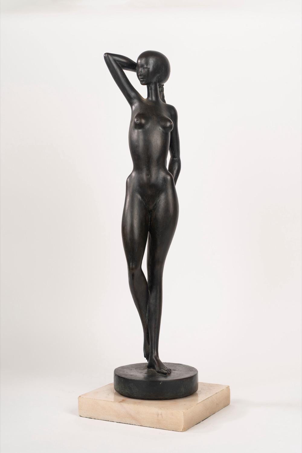 Sergio Capellini comparable auction result: sergio capellini bologna 1942 nude with a long braid 1986