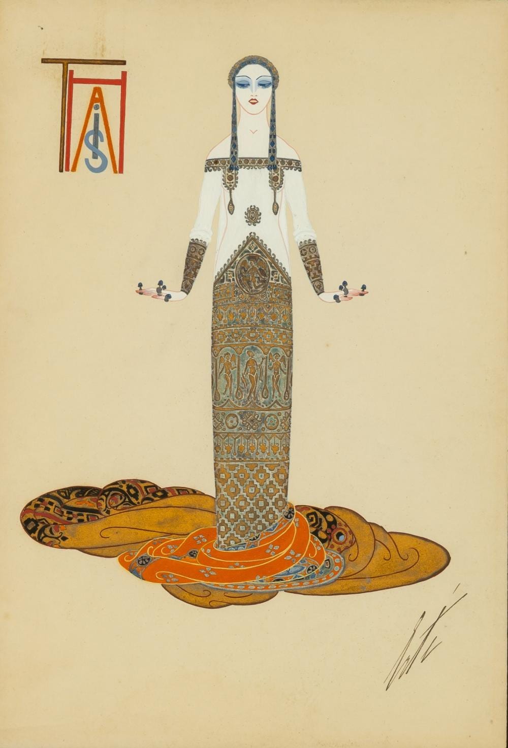ErtÃ© (Romain de Tirtoff) sold by DOYLE Auctioneers & Appraisers, lot 56 — auction record photograph