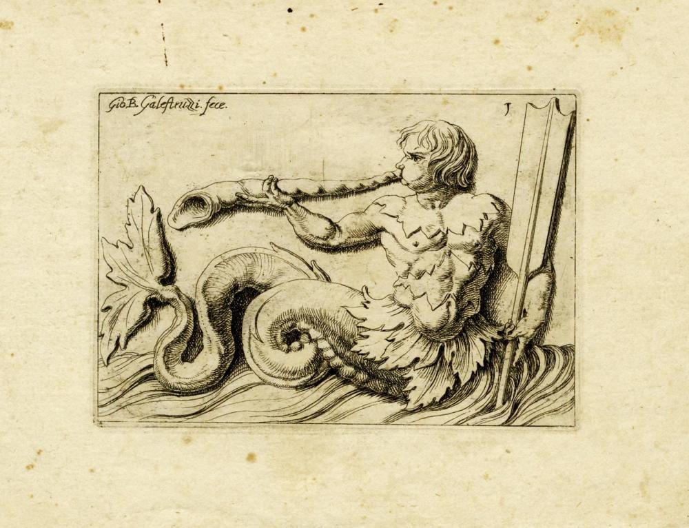 Giovanni Battista Galestruzzi comparable auction result: giovanni battista galestruzzi quindici tavole da tritoni e mostri marini 1650 ca