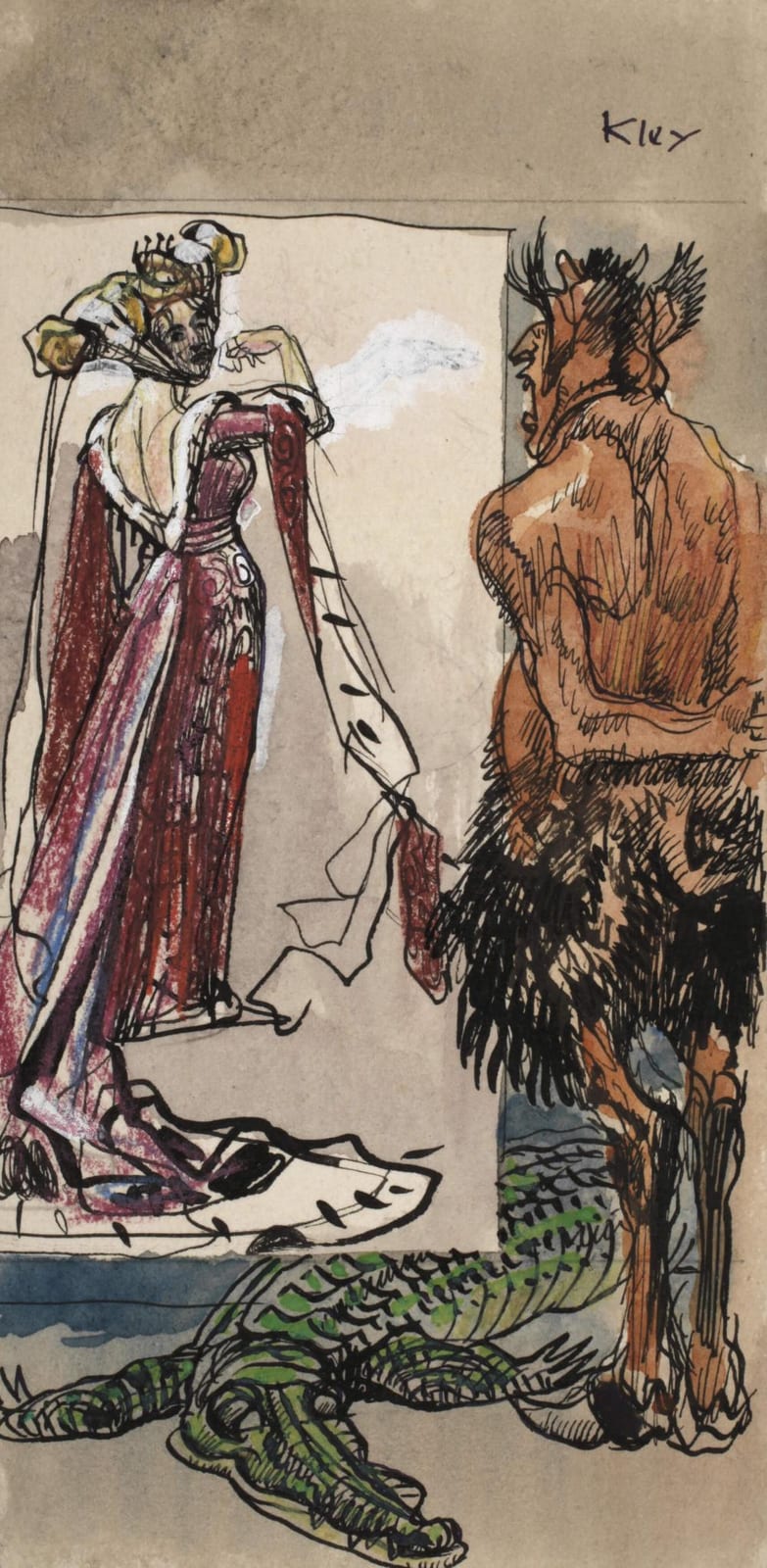 Heinrich Kley comparable auction result: heinrich kley faun und edelfrau
