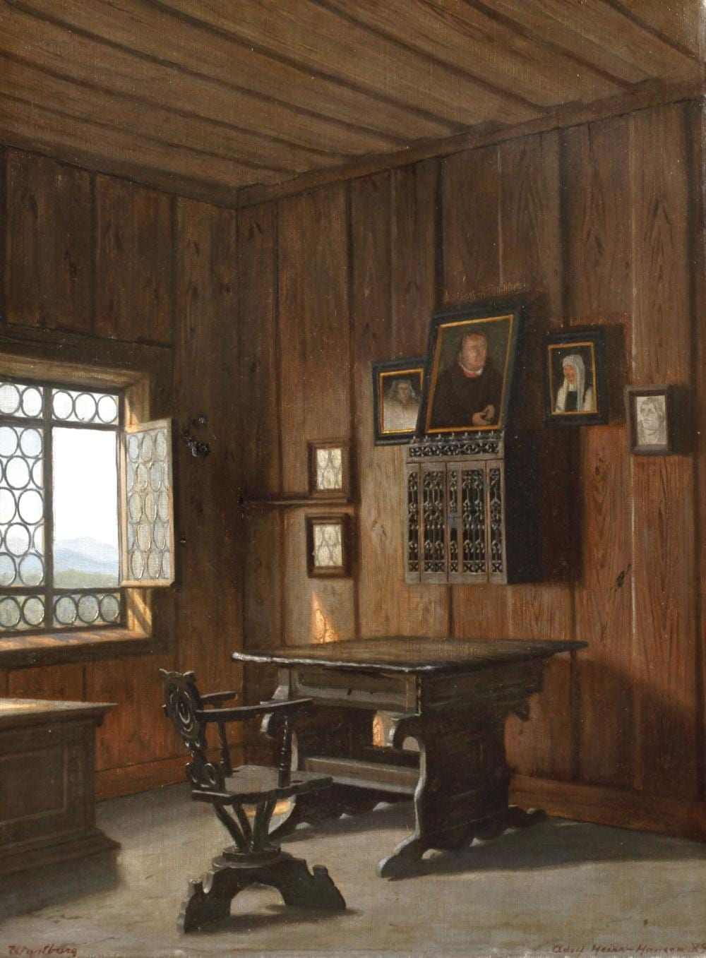 Adolf Heinrich-Hansen comparable auction result: adolf heinrich hansen lutherstube auf der wartburg