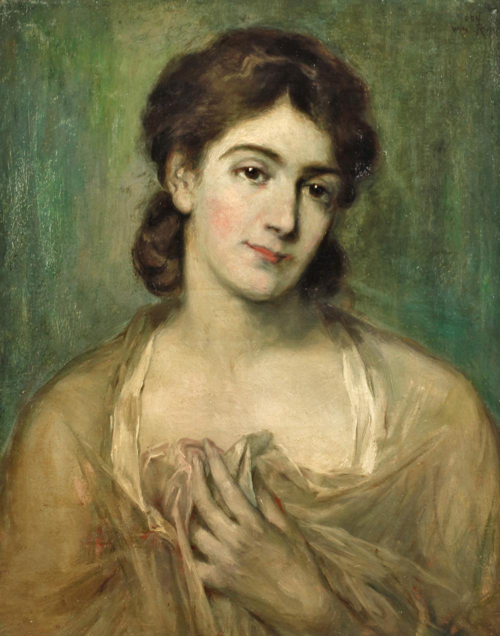 Dolf van Roy comparable auction result: dolf van roy portrait einer jungen dame