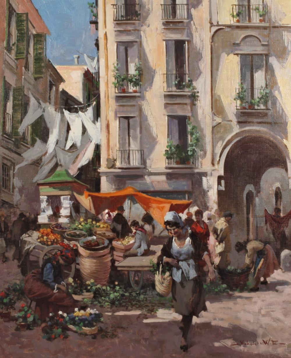 Witman Etelka Vizkeleti comparable auction result: witman etelka vizkeleti blumenmarkt in szeged