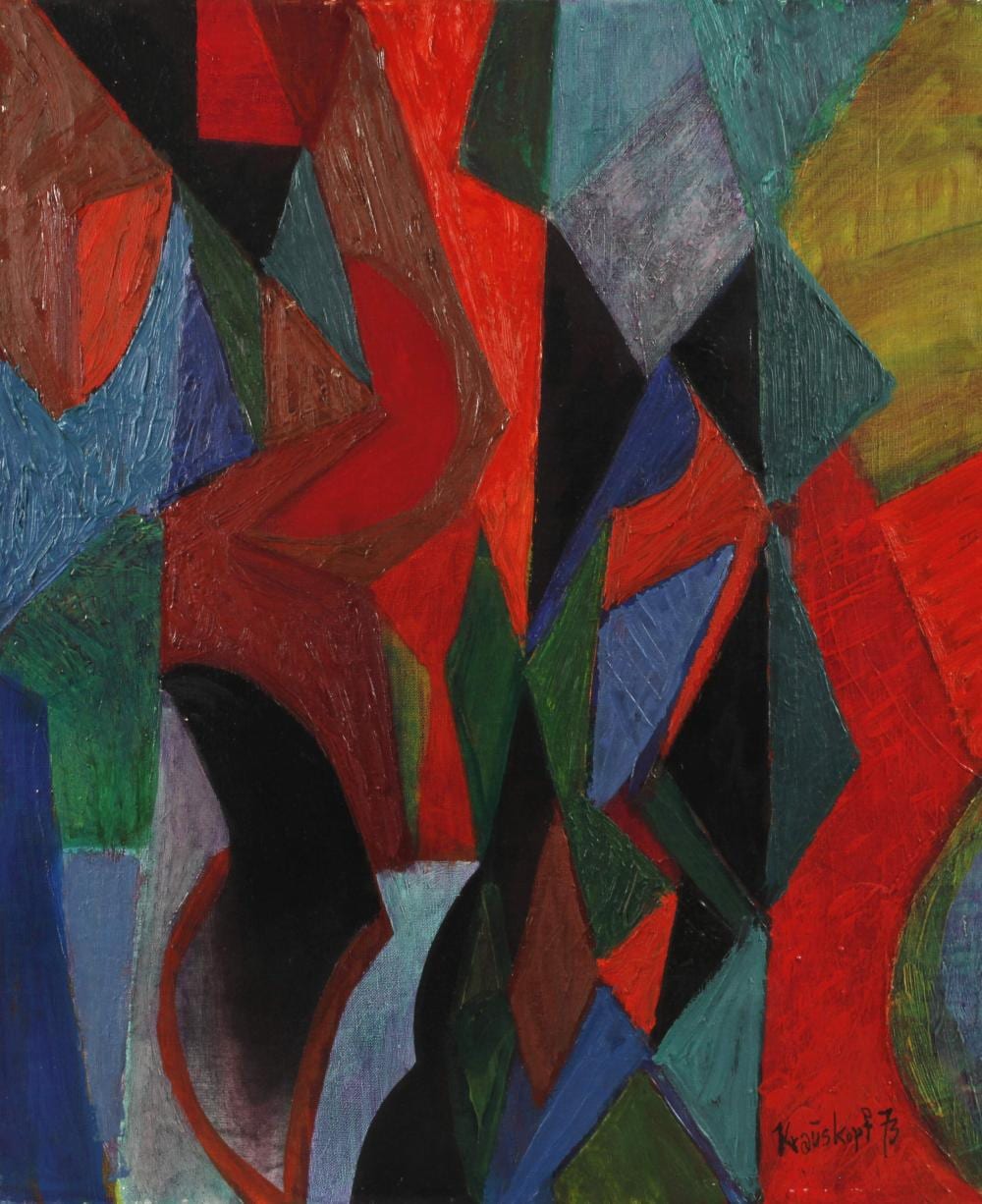 Karl Heinz Krauskopf comparable auction result: karl heinz krauskopf farbfl chenkomposition