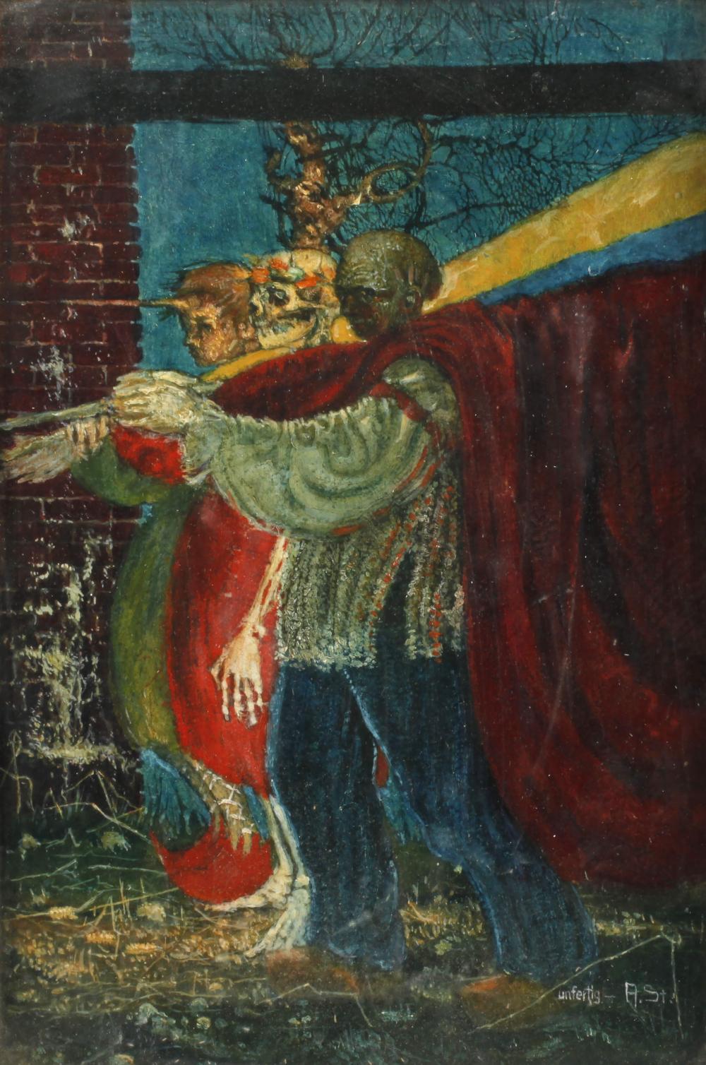 Albert Stuwe comparable auction result: albert stuwe der tod mit begleitern