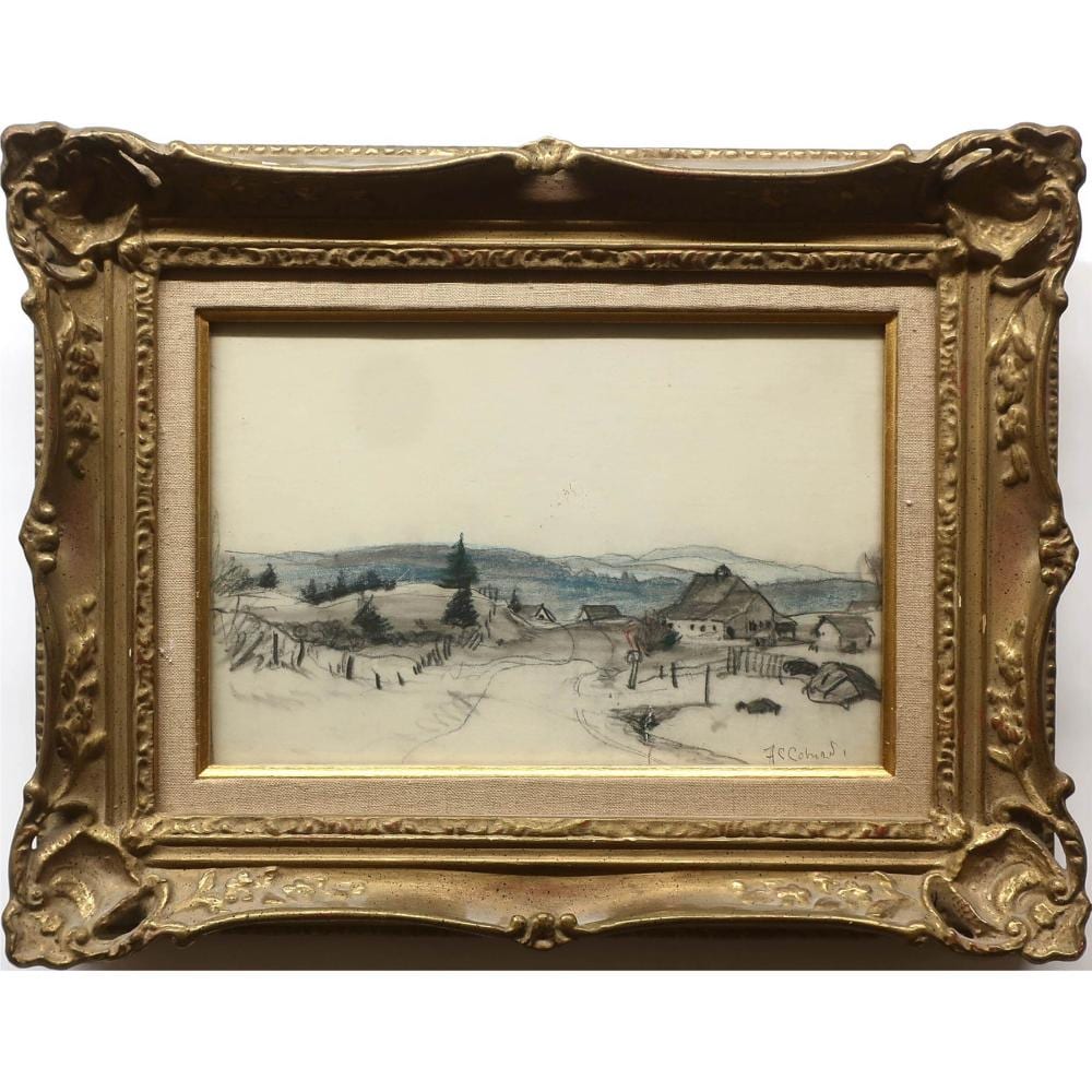 Frederick Simpson Coburn comparable auction result: frederick simpson coburn canadian 1871 1960 untitled farmhouses in winter