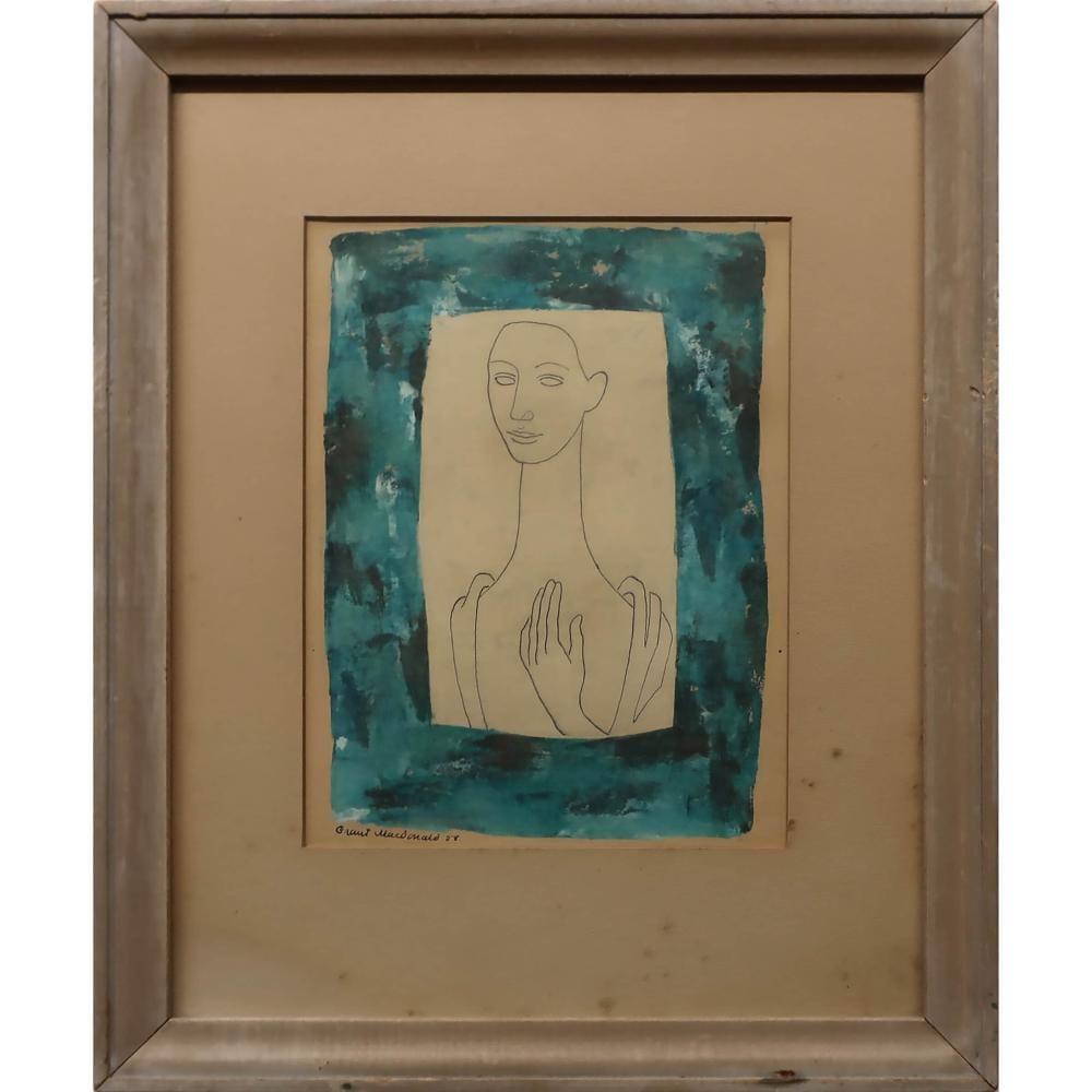 Grant Kenneth Macdonald comparable auction result: grant kenneth macdonald canadian 1909 1987 coloured drawing of a woman