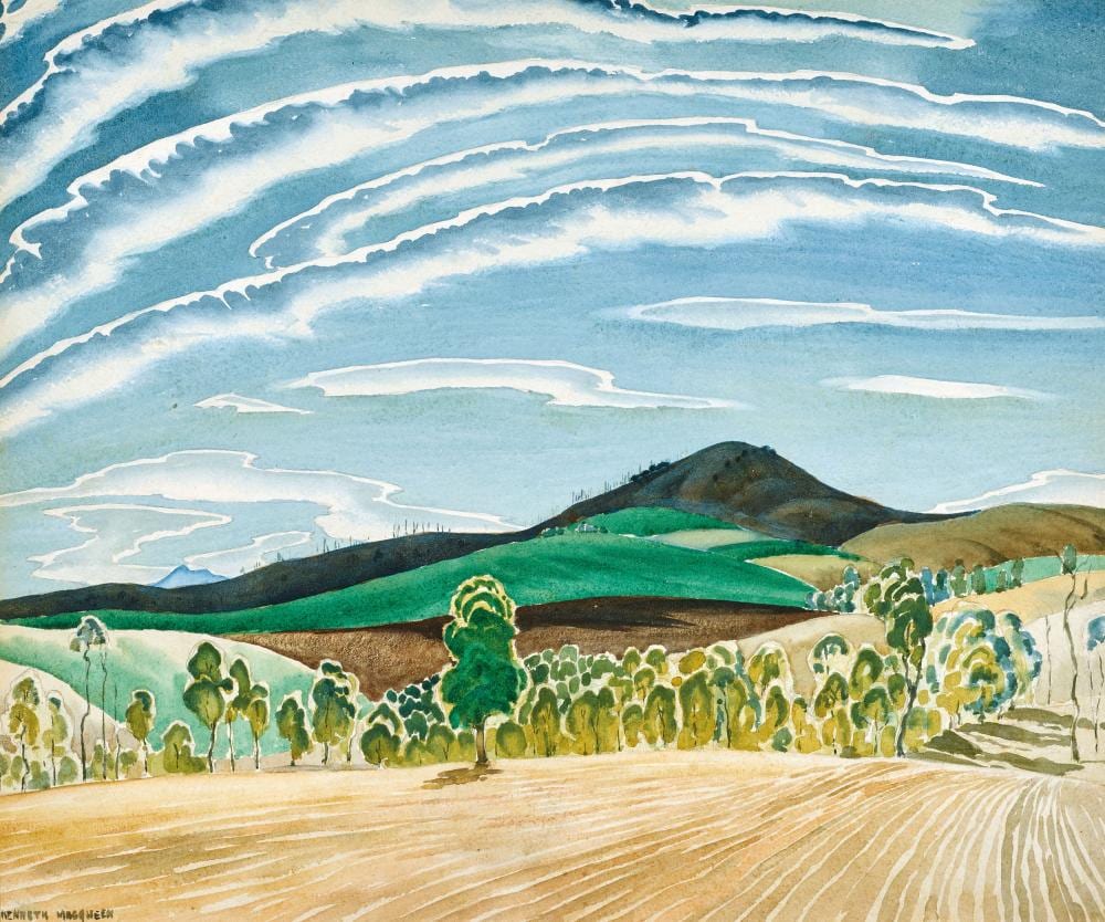 kenneth macqueen 1897 1960 mount emlyn c1950 · Menzies · 2024-11-20 Kenneth Macqueen comparable auction result: kenneth macqueen 1897 1960 mount emlyn c1950