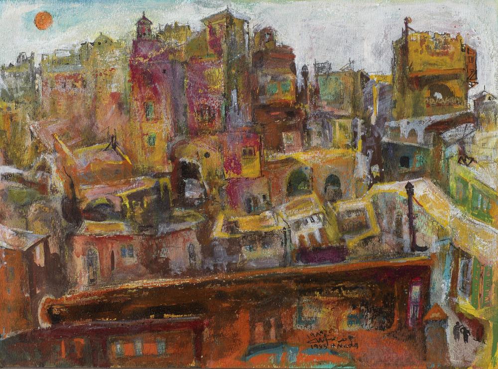 Hamed Nada comparable auction result: hamed nada egypt 1924 1990 metropolis madina