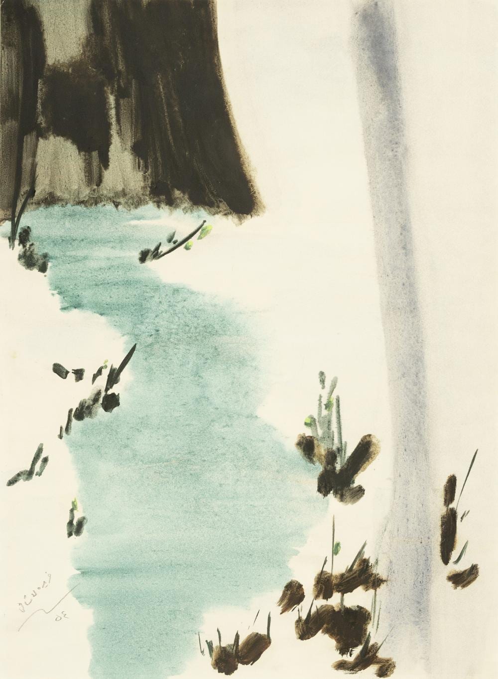 Farideh Lashaie comparable auction result: farideh lashai iran 1944 2013 the forest