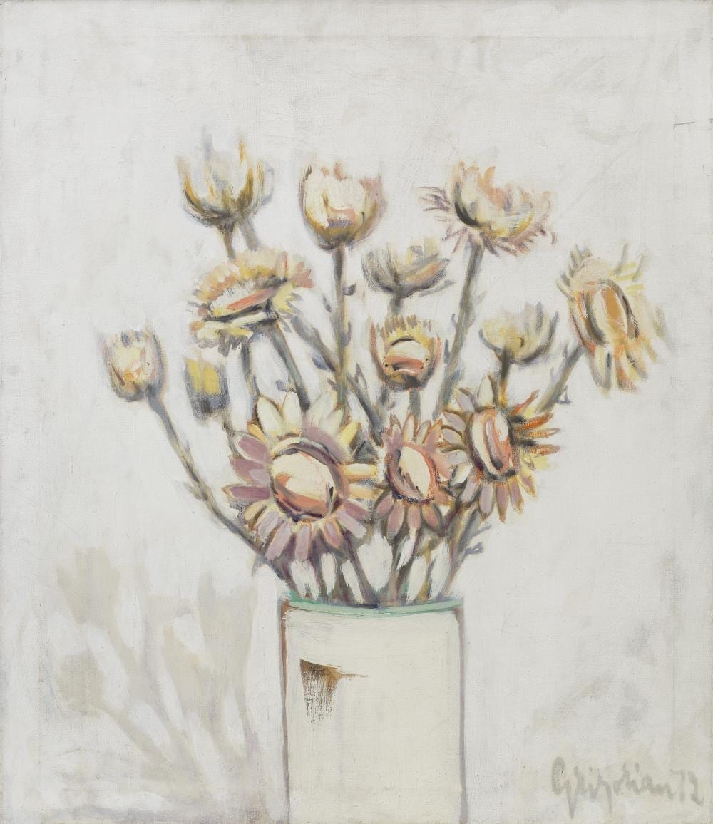 Marcos Grigorian comparable auction result: marcos grigorian iran 1925 2007 still life
