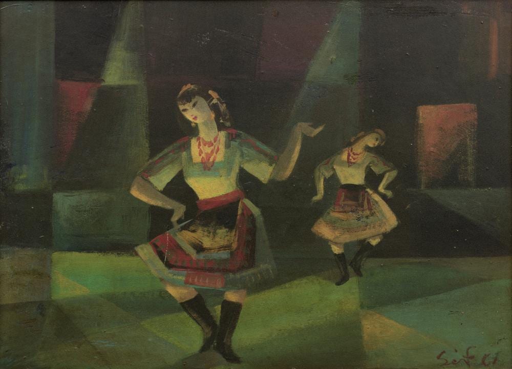 seif wanly egypt 1906 1979 dancers · Bonhams · 2024-11-13 Seif Wanly comparable auction result: seif wanly egypt 1906 1979 dancers