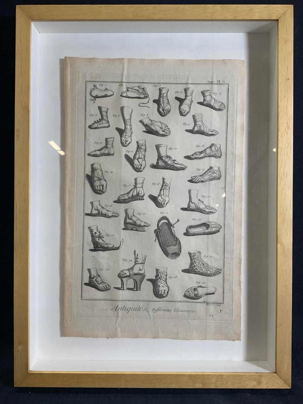 Bernard de Montfaucon comparable auction result: bernard de montfaucon framed antique engraving