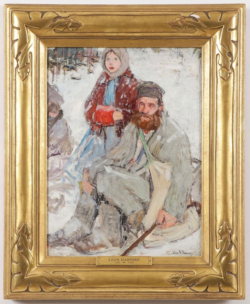 Leon Gaspard comparable auction result: leon gaspard original oil painting