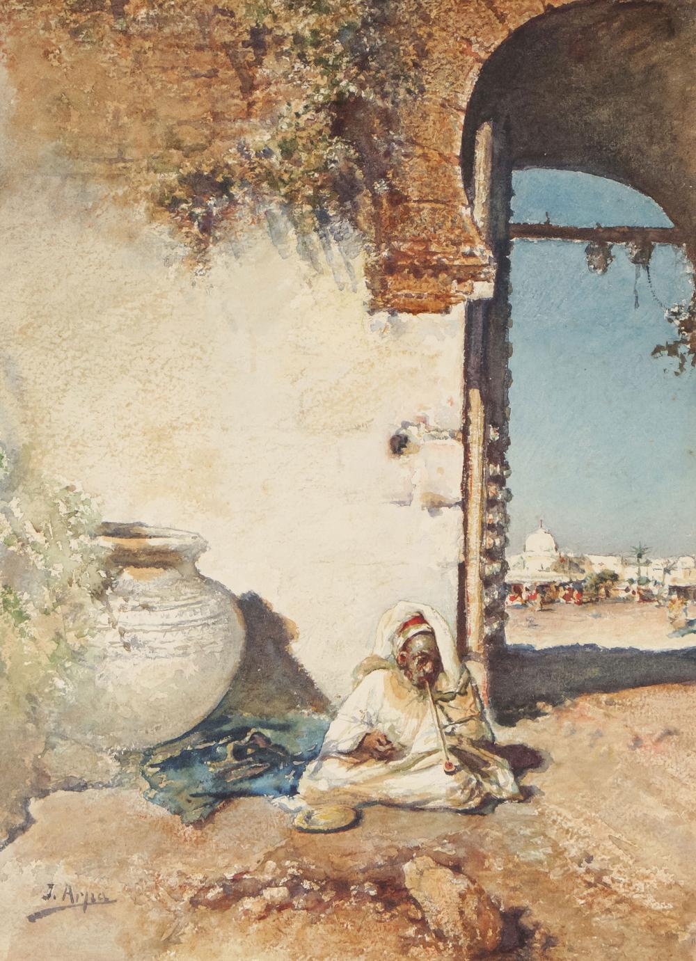 Jose Arpa comparable auction result: jose arpa signed original watercolor painting