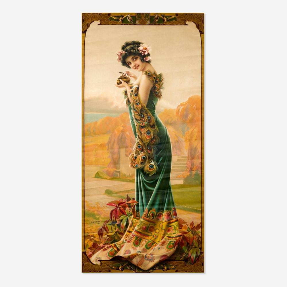 gaspar camps tender temptation on silk · Poster Auctions International Inc · 2024-11-12 Gaspar Camps i Junyent comparable auction result: gaspar camps tender temptation on silk