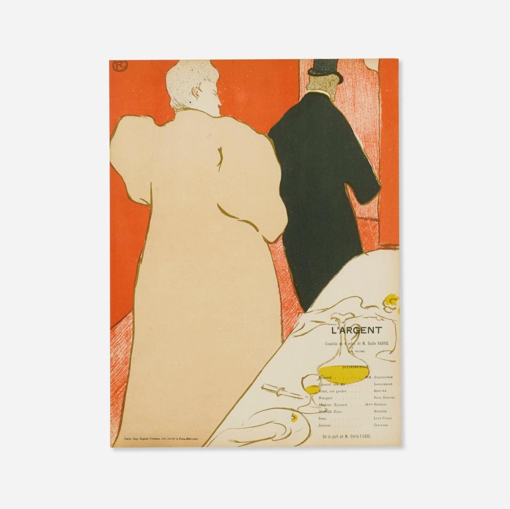 Henri de Toulouse-Lautrec, L'Argent sold by Poster Auctions International Inc, lot 161 — auction record photograph