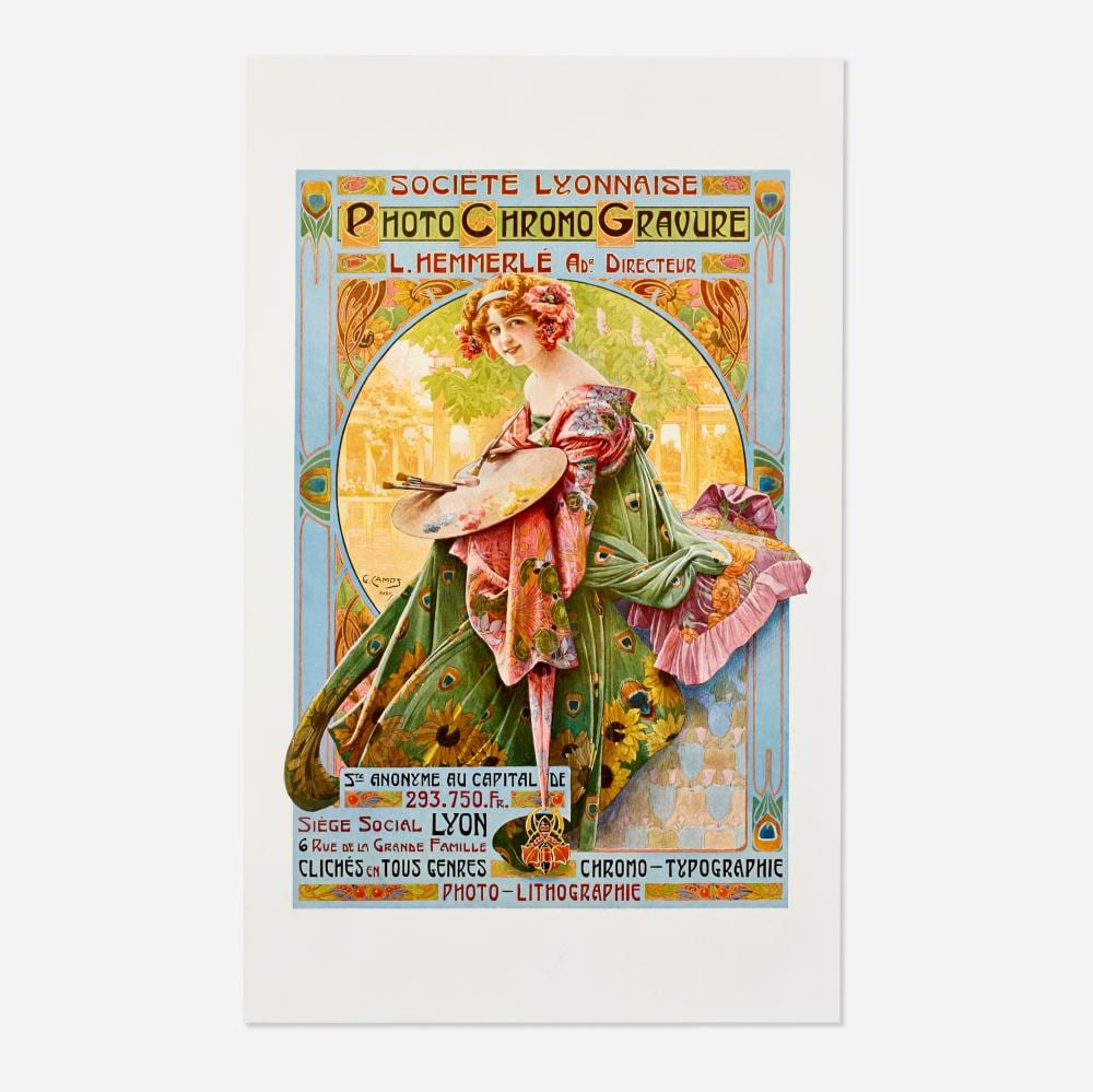 gaspar camps societe lyonnaise photo chromo gravure · Poster Auctions International Inc · 2024-11-12 Gaspar Camps i Junyent comparable auction result: gaspar camps societe lyonnaise photo chromo gravure