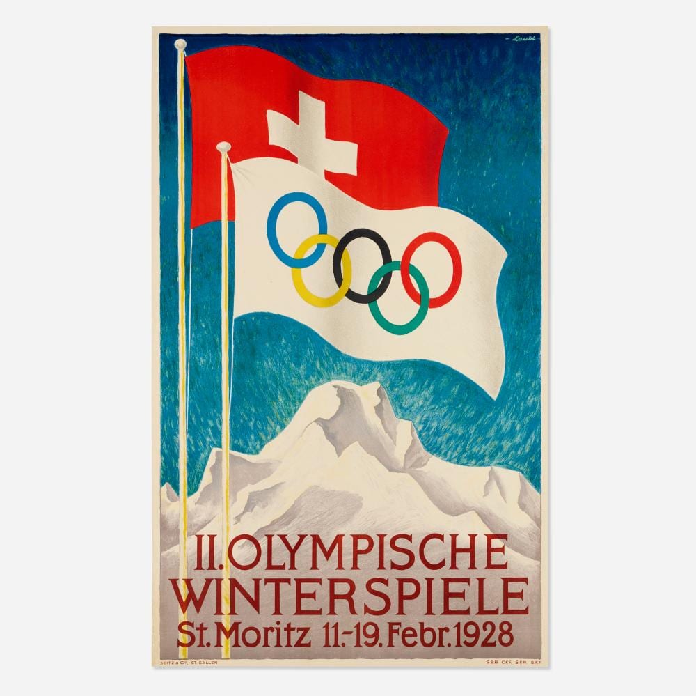 Hugo Laubi comparable auction result: hugo laubi 2nd olympic winter games