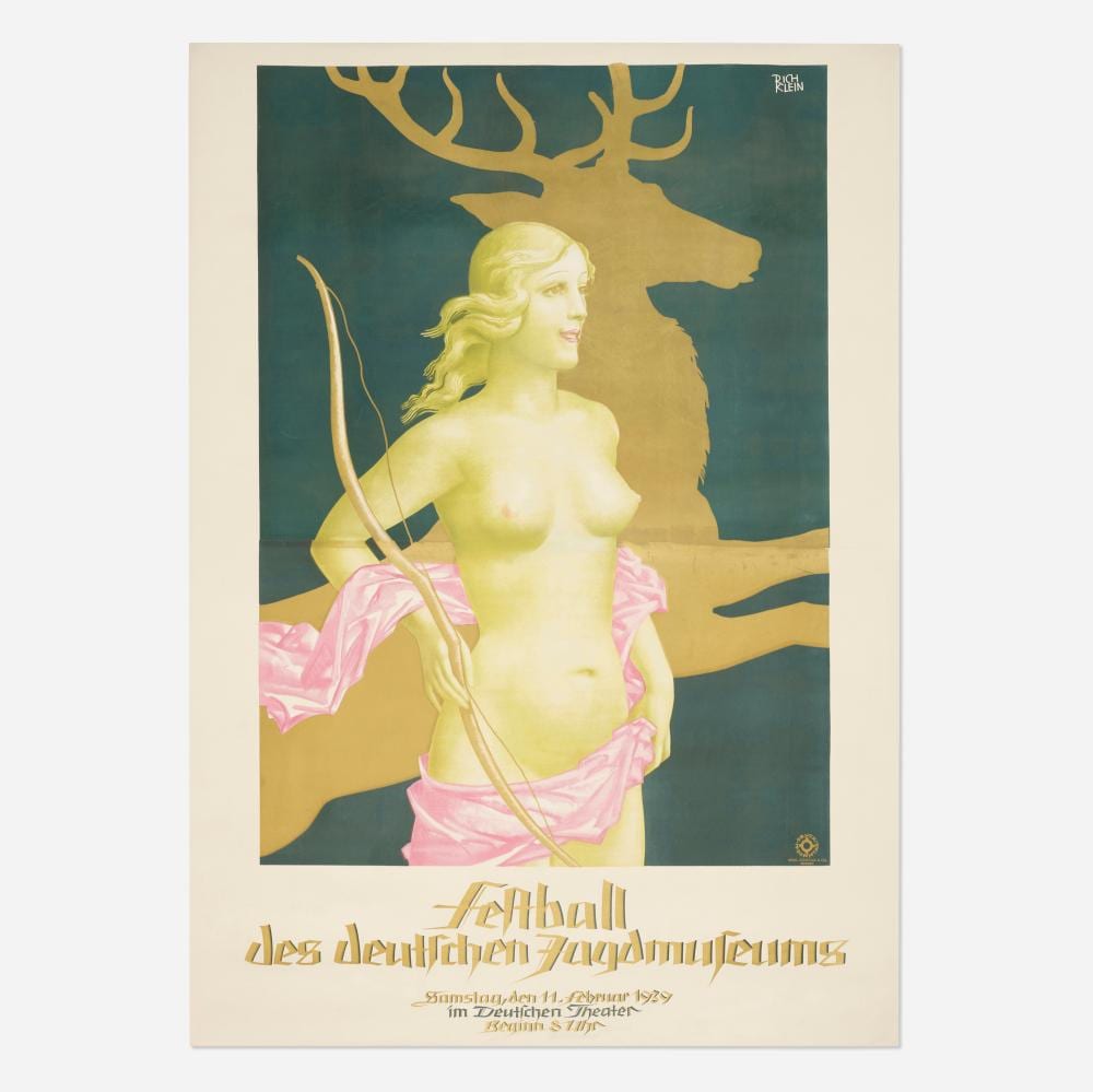 richard klein festball des deutschen jagdmuseums · Poster Auctions International Inc · 2024-11-12 Richard Klein comparable auction result: richard klein festball des deutschen jagdmuseums