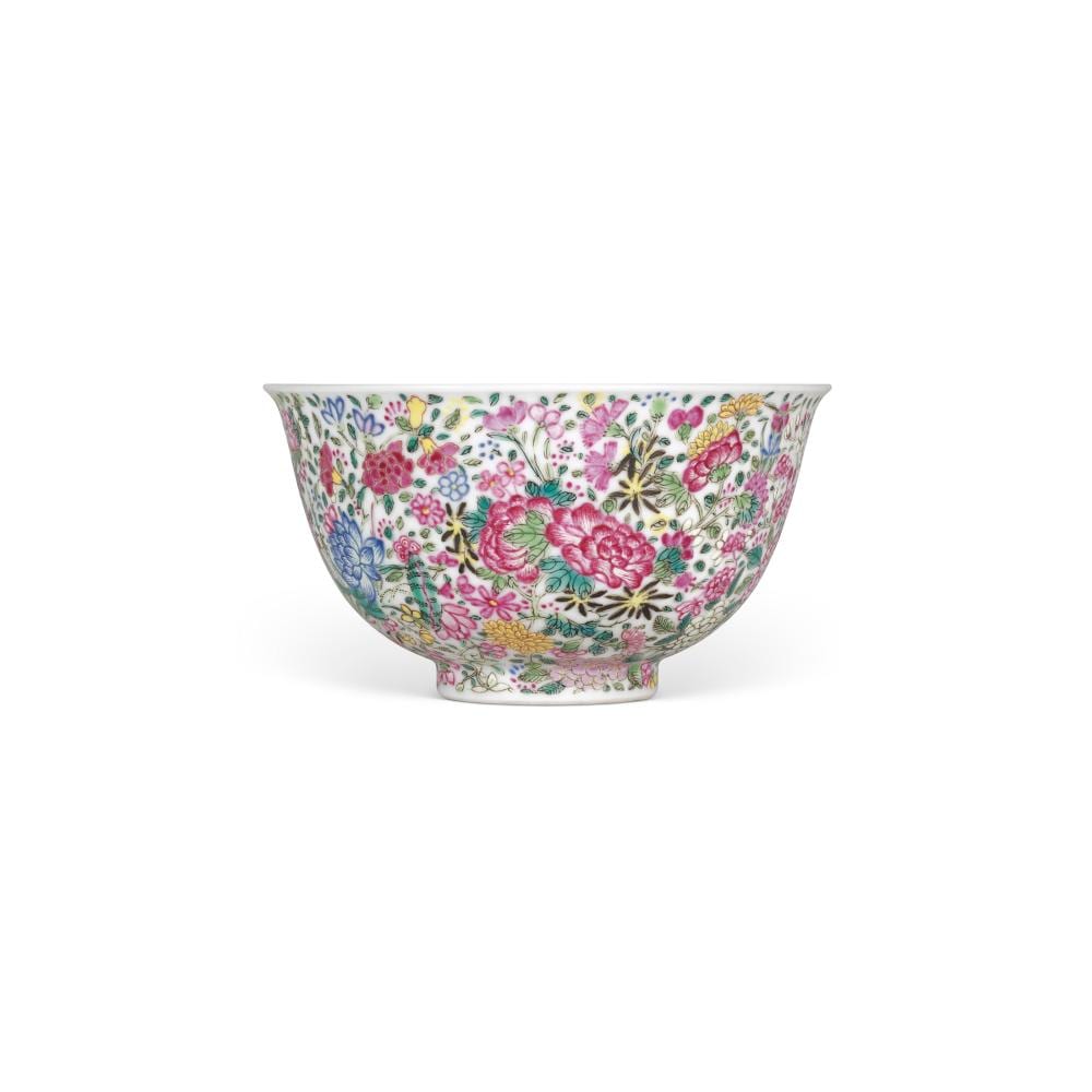 A Famille Rose ‘Millefleurs’ Bowl. Qianlong Period (1736-1795), CAIXIU TANG comparable sale