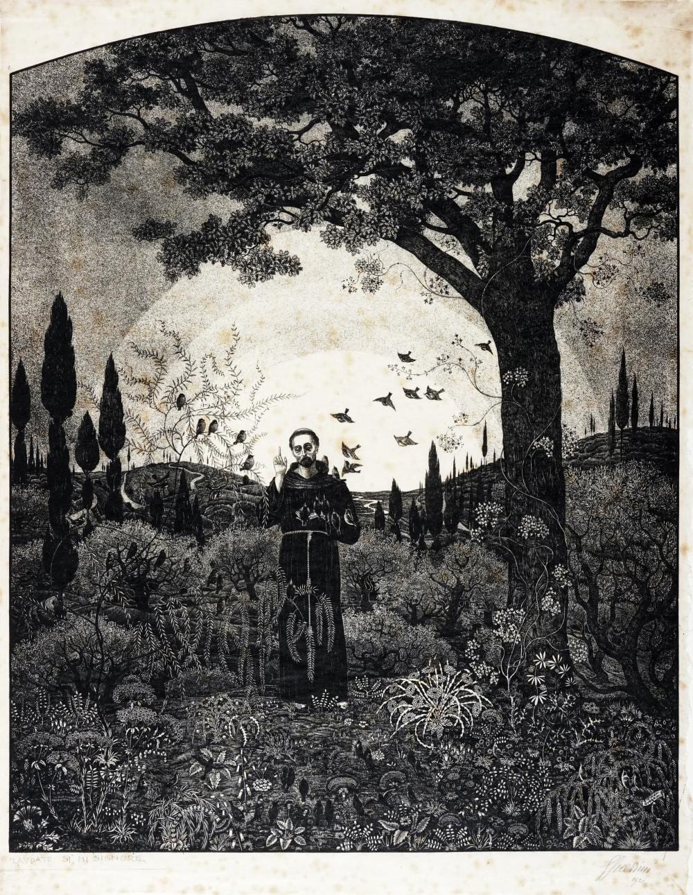 Giovanni (1887) Guerrini comparable auction result: giovanni guerrini laudato si mi signore 1926