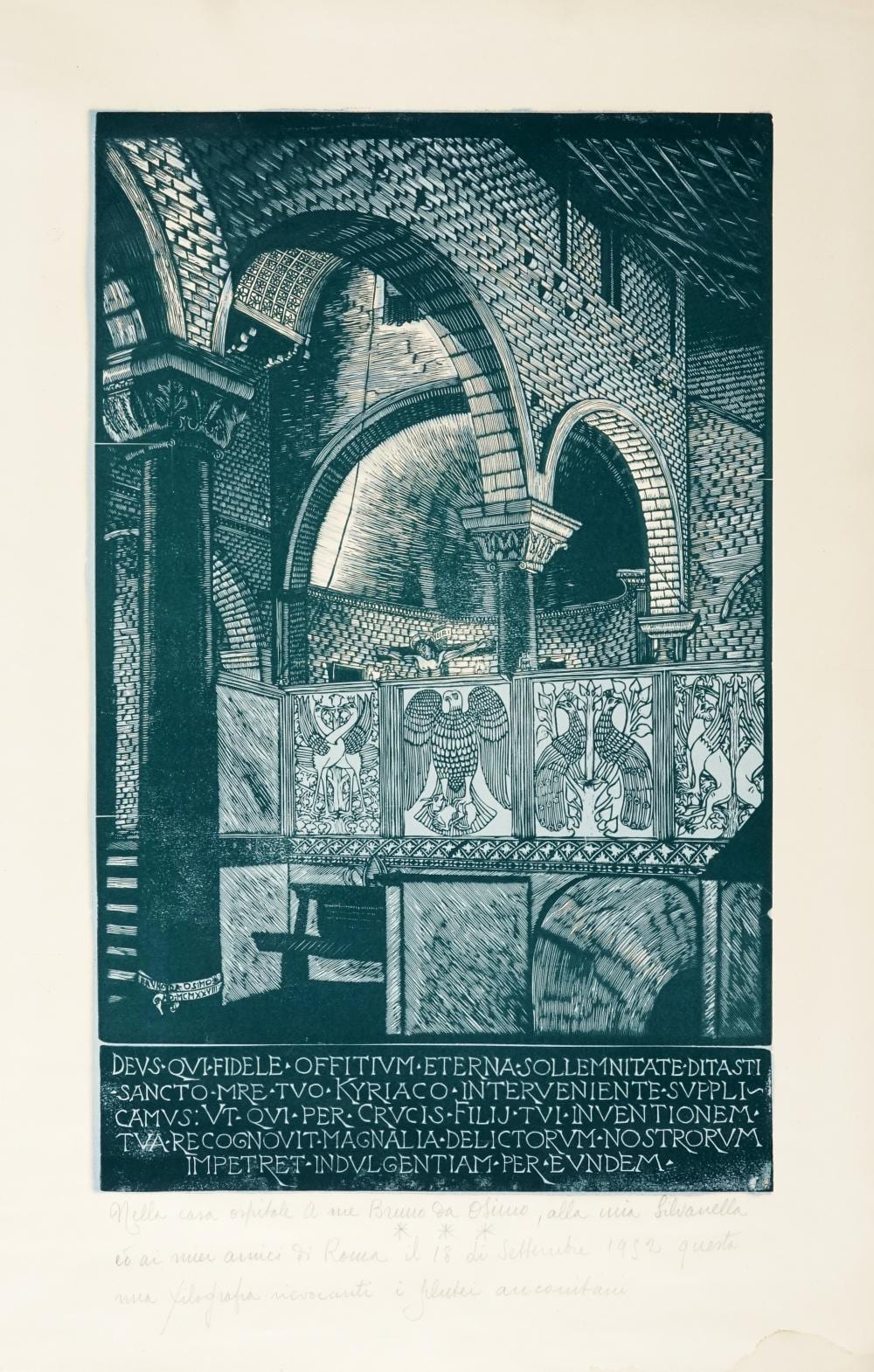 Bruno Marsili comparable auction result: bruno marsili detto bruno da osimo plutei nella chiesa di san ciriaco 1928 52