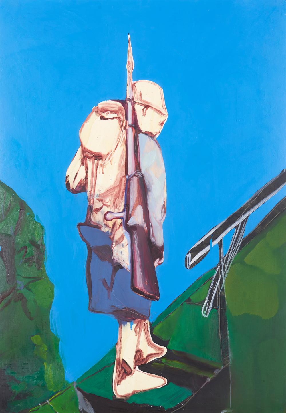 Alessandro Pessoli comparable auction result: alessandro pessoli n 1963 gun man 2004