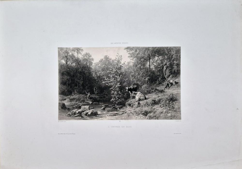 Karl Girardet comparable auction result: karl girardet after l entr e du bois c 1860