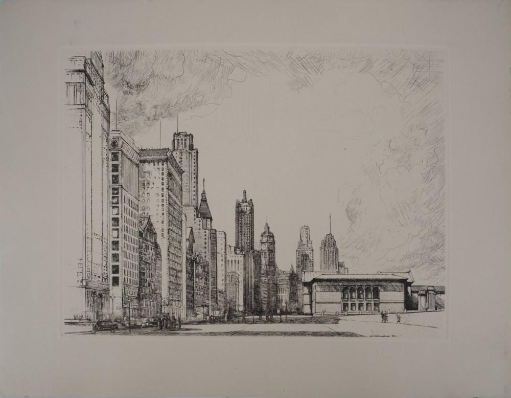 Donald Shaw MacLaughlan comparable auction result: donald shaw maclaughlan chicago michigan avenue no 2 c 1931