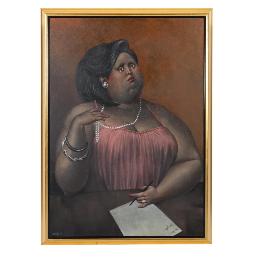 Leandro Velasco comparable auction result: leandro velasco 1933 2023 dear john painting 1986